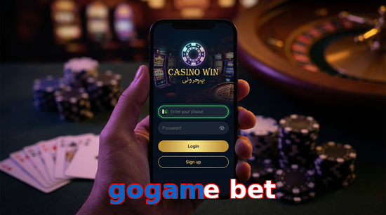 Main screen of Gogame Bet login page for PK players